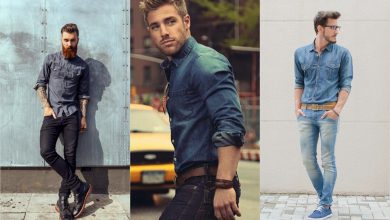 راهنمای ست کردن شلوار جین مشکی و آبی مردانه با کفش