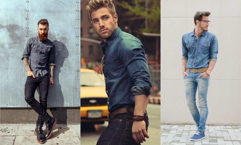 راهنمای ست کردن شلوار جین مشکی و آبی مردانه با کفش