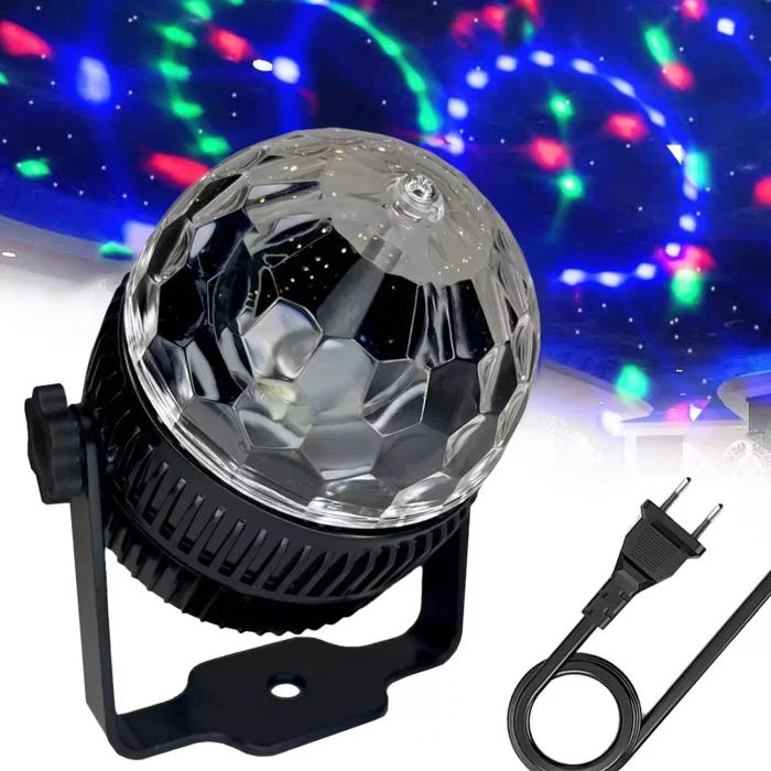 چراغ رقص نور 220 ولت چرخشی خودکار 3 رنگ