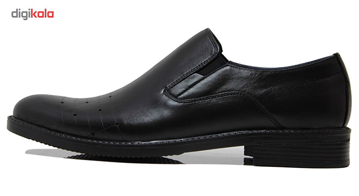 خرید کفش مردانه چرم طبیعی بدون بند مناسب کت شلوار