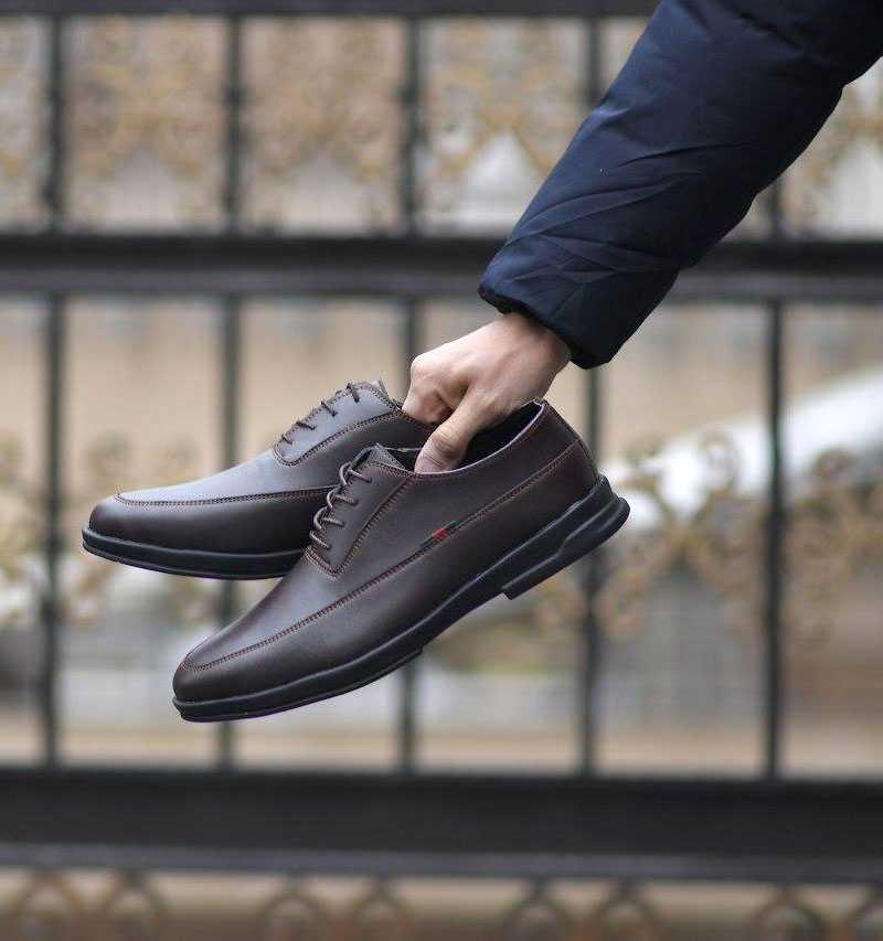جدیدترین مدل کفش چرم قهوه ای مردانه ارزان
