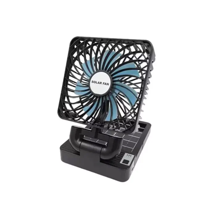 پنکه سولار شارژی به وسیله ی پنل خورشیدی