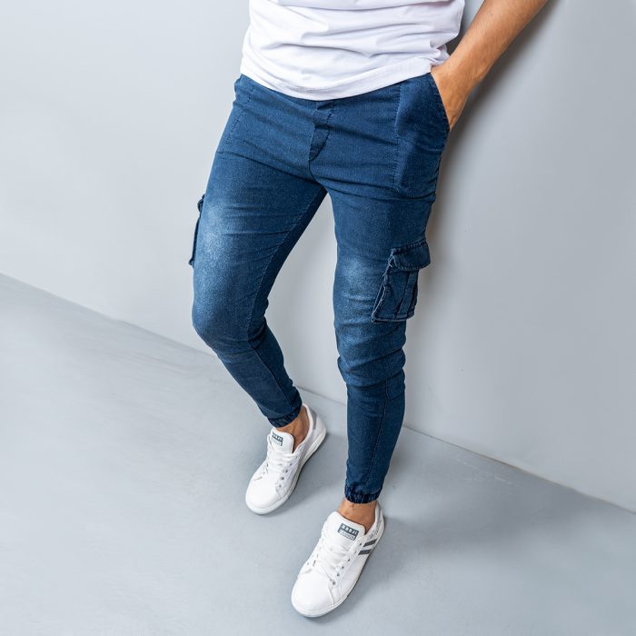 خرید آنلاین شلوار جین 6 جیب سرمه ای پسرانه ارزان قیمت پرداخت در محل