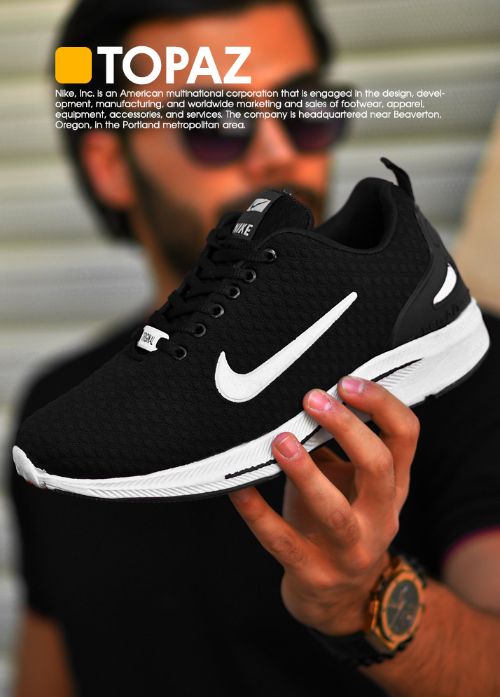 کفش ورزشی مردانه نایک مشکی ارزان قیمت