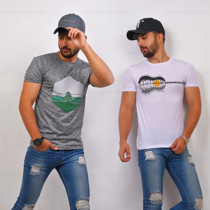 فروش فوق العاده 2 عدد تیشرت پسرانه (طوسی، سفید) جدید