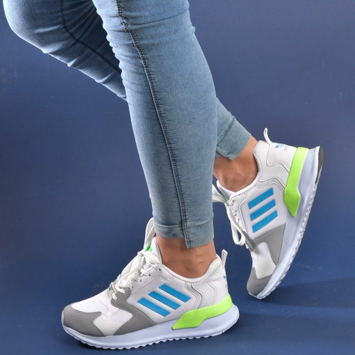 کفش کتانی اسپرت دخترانه (سه خط) Adidas طرح رنگی