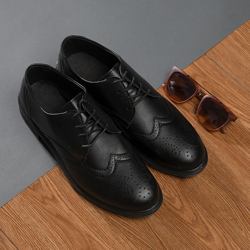 کفش چرم مجلسی مردانه مدل سوزنی طرح جدید