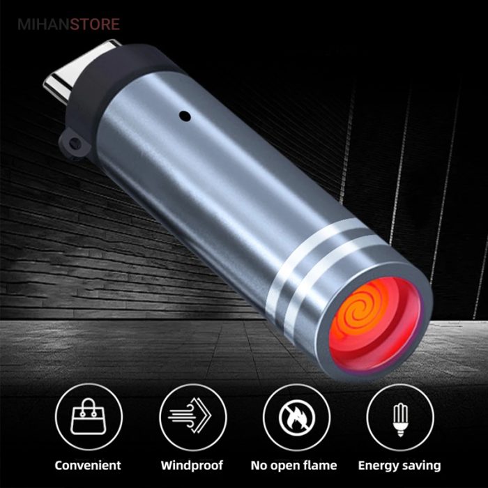 فندک الکتریکی المنتی متصل به پورت Type C موبایل