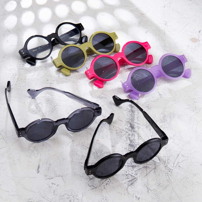 عینک آفتابی گرد مدل با UV400 جدید