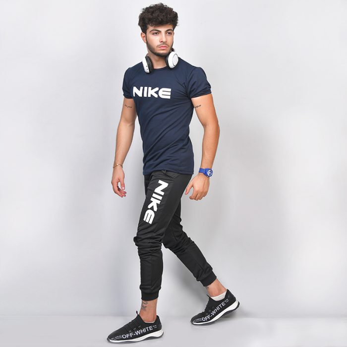 ست تیشرت (سرمه ای) Nike با اسلش مشکی مردانه