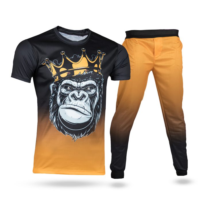 ست تیشرت و شلوار اسلش مردانه King Monkey
