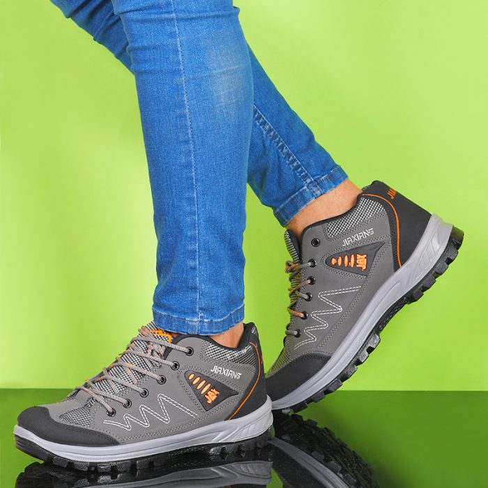 خرید آنلاین کفش ورزشی اسپرت مردانه جنس عالی مخصوص کوهنوردی و ورزش کردن طوسی پرداخت درب منزل