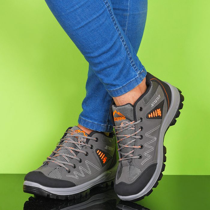 خرید آنلاین کفش ورزشی اسپرت مردانه جنس عالی مخصوص کوهنوردی و ورزش کردن طوسی پرداخت درب منزل