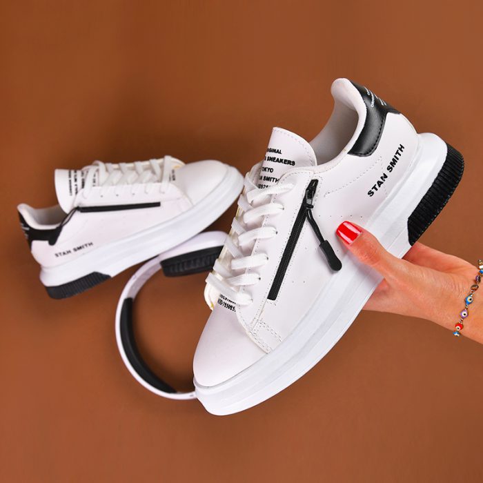 کفش چرم اسپرت دخترانه (سفید) مدل Stan Smith جدید