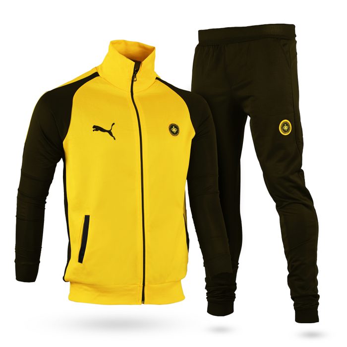 ست ورزشی سوئیشرت و شلوار مردانه (زرد) Puma