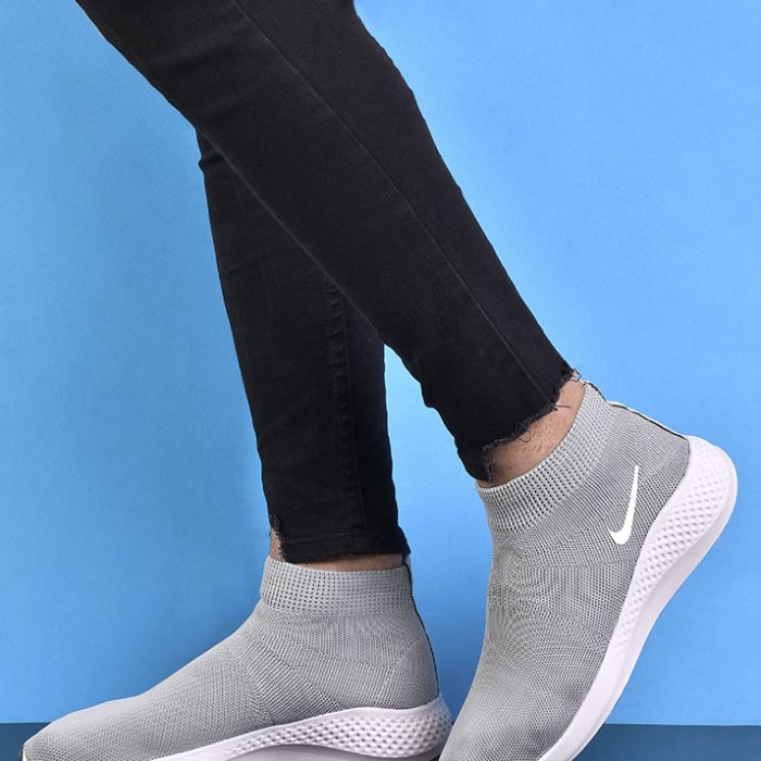 کفش جورابی ساقدار مردانه (طوسی) برند Nike ورزشی جدید