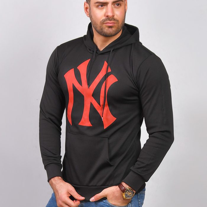 هودی زمستانه مردانه (مشکی) دورس توکرکی طرح Ny جدید