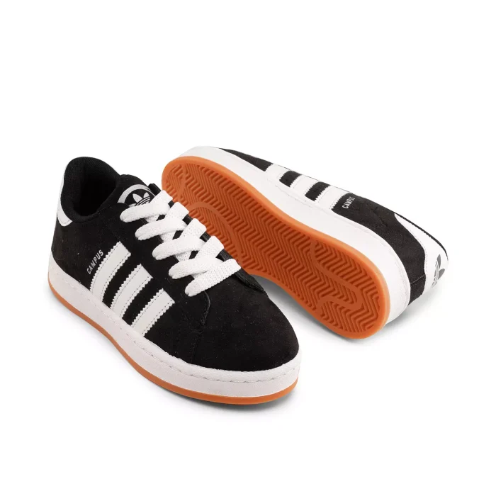 کفش 3 خط مشکی آدیداس دخترانه اسپرت Adidas
