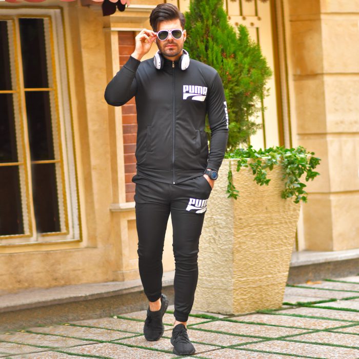 ست سوئیشرت شلوار اسلش مردانه (مشکی) برند Puma جدید