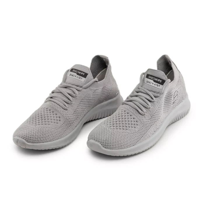 کفش کتانی دخترانه رنگ طوسی برند Skechers