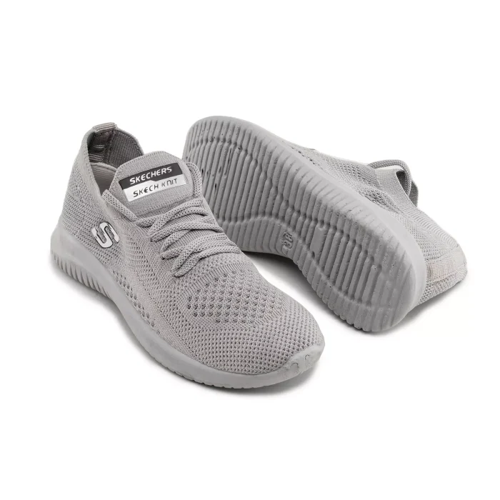 کفش کتانی دخترانه رنگ طوسی برند Skechers