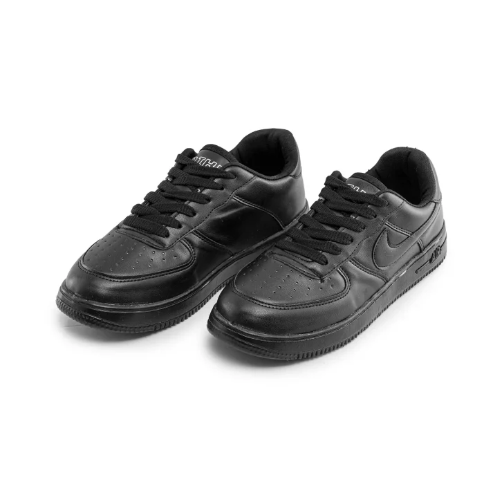 کفش چرم اسپرت دخترانه رنگ مشکی مدل Nike