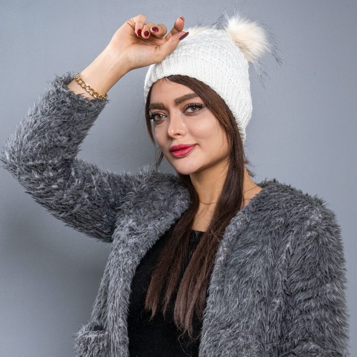 خرید اینترنتی کلاه پشمی بافتنی قرمز دخترانه طوسی زنانه سفید دخترانه مدل خرگوشی جدید