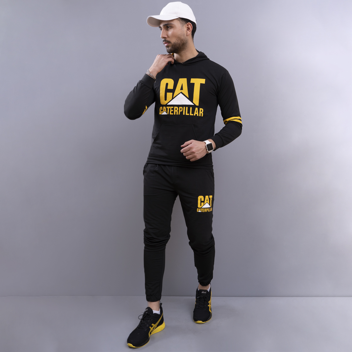 ست هودی اسلش مردانه طرح cat جدید