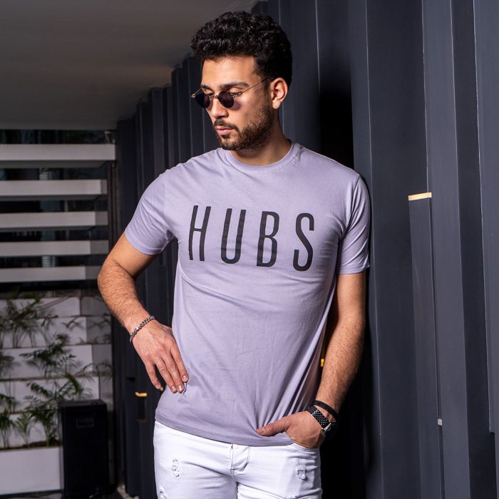 خرید تیشرت طوسی مردانه یقه گرد آستین کوتاه ارزان قیمت پرداخت در محل