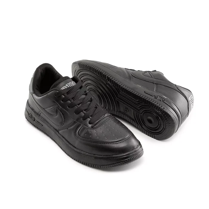 کفش چرم اسپرت دخترانه رنگ مشکی مدل Nike