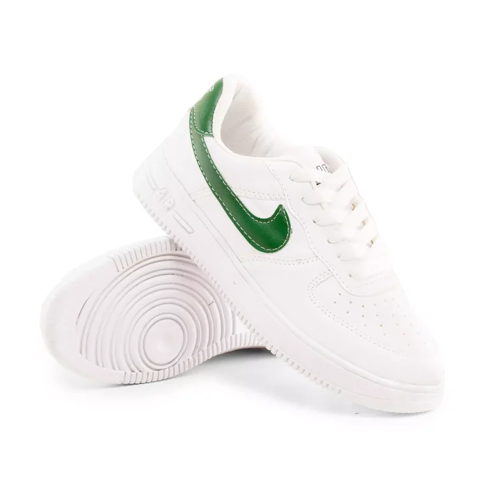 کفش چرم سفید دخترانه مدل اسپرت برند Nike نایک