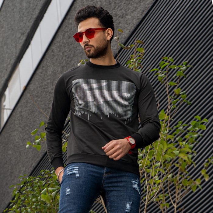 تیشرت مردانه (مشکی) یقه گرد لوگو Lacoste