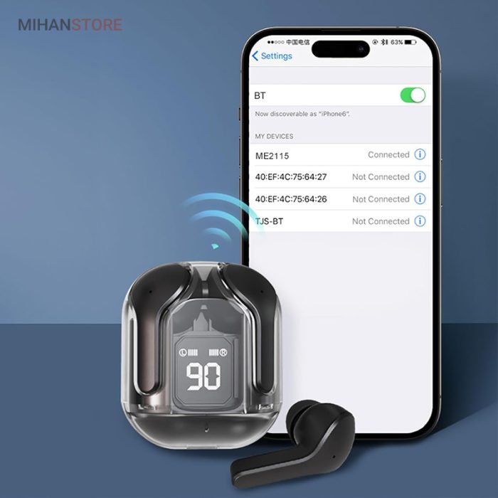 هندزفری ایرپاد بیسیم با جعبه شارژر نمایشگر دار Ultra