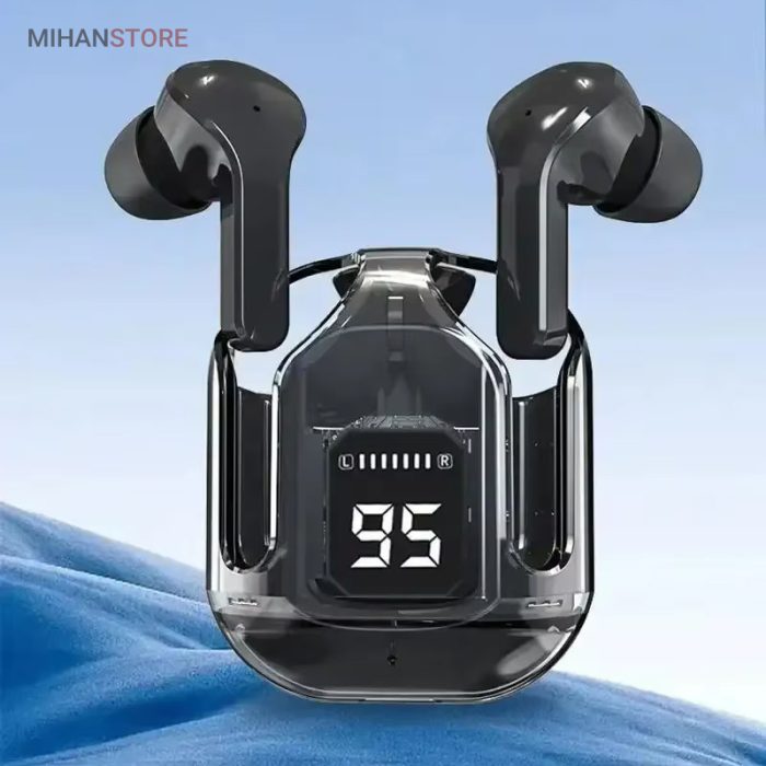 هندزفری ایرپاد بیسیم با جعبه شارژر نمایشگر دار Ultra - Image 3