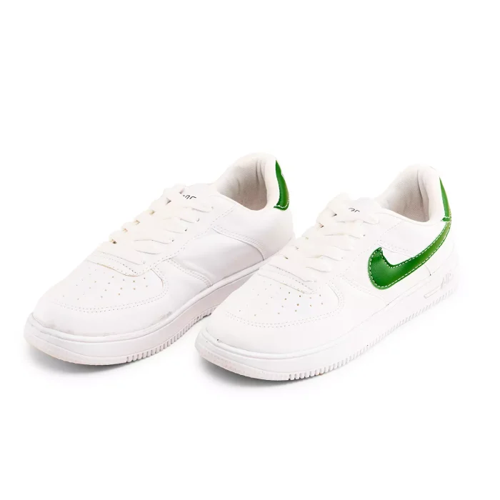 کفش چرم سفید دخترانه مدل اسپرت برند Nike نایک