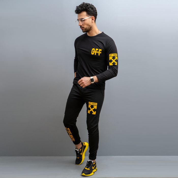 ست تیشرت شلوار مردانه (مشکی) Off White