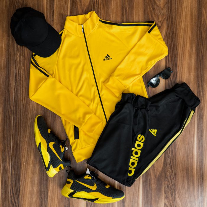 ست سویشرت شلوار مردانه (زرد) ورزشی مدل Adidas