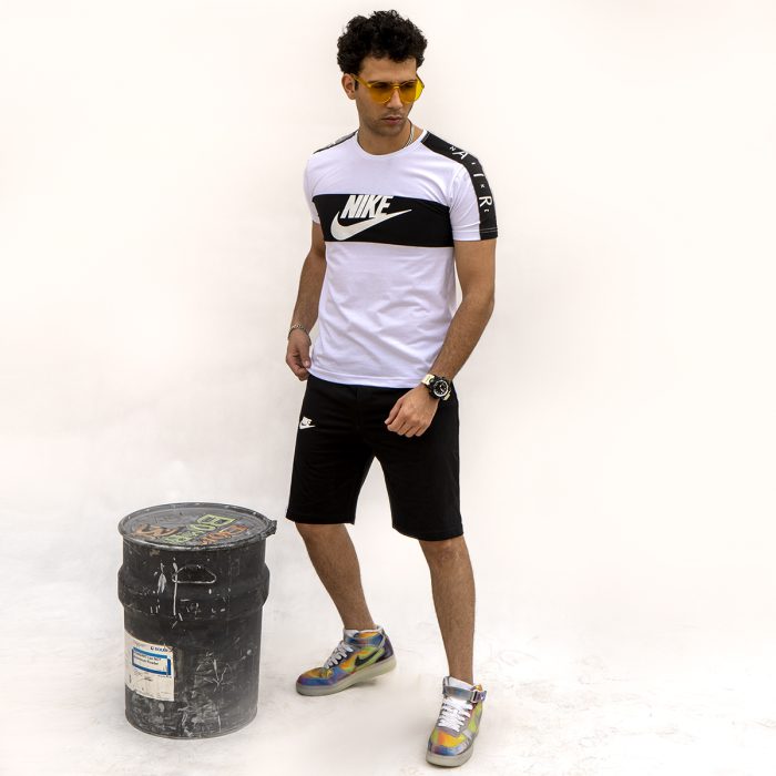 ورزشی تیشرت شلوارک پسرانه Nike سفید