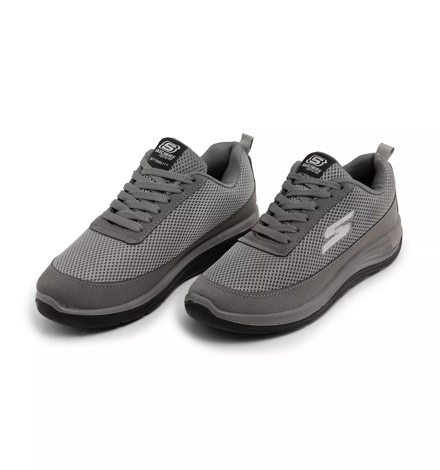 کفش کتانی مردانه ( طوسی ) Skechers ورزشی