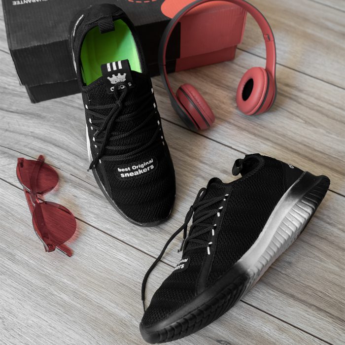 خرید اینترنتی کفش کتانی مشکی مردانه آدیداس ارزان قیمت ورزشی