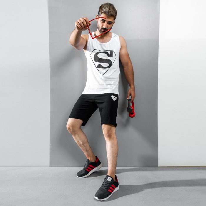 خرید اینترنتی ست رکابی شلوارک پسرانه مدل سوپر من super man