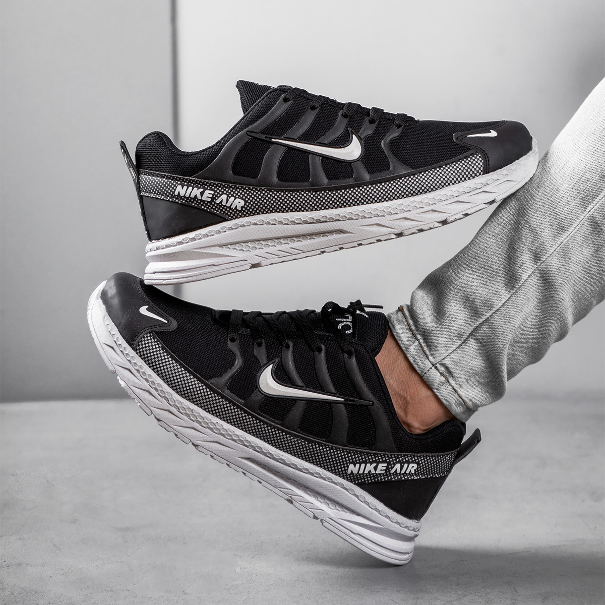 کفش کتانی مشکی مردانه نایکی اسپرت طرح جدید