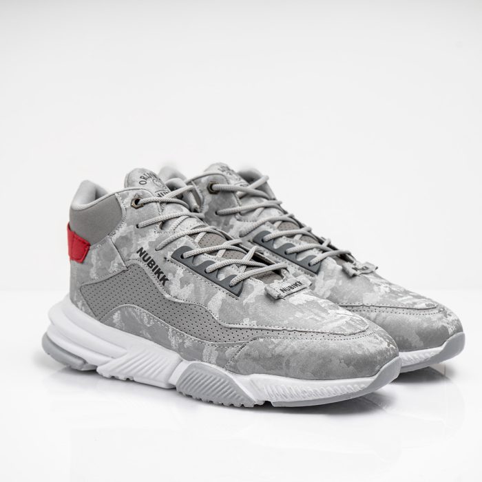 کفش کتانی مردانه Nubik ساقدار طوسی اسپرت طرح جدید