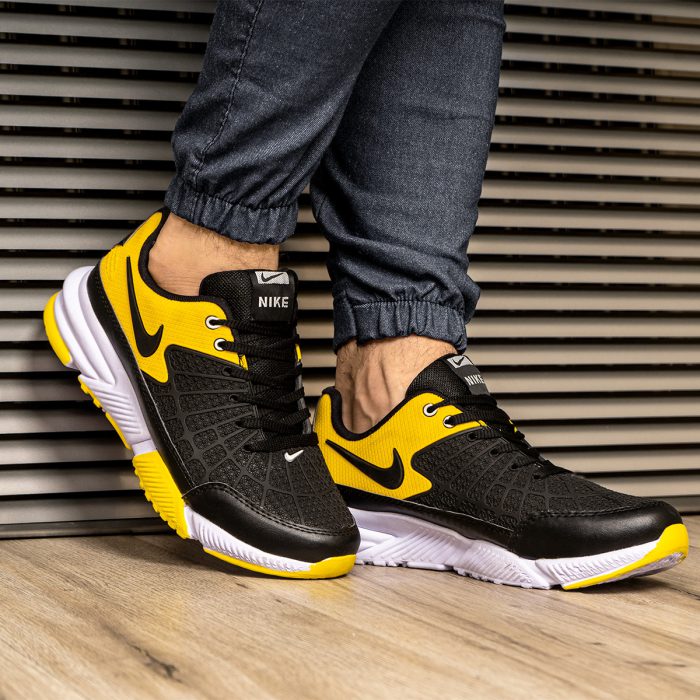 کفش اسپرت پسرانه Nike طرح کتانی ورزشی زرد مشکی