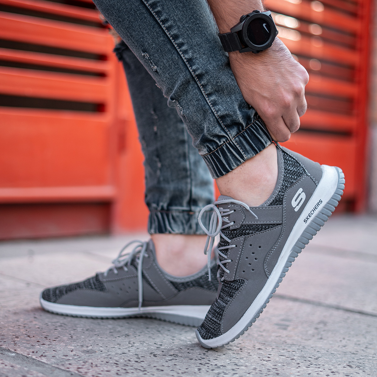 کفش مد روز اسپرت طوسی طرح جدید