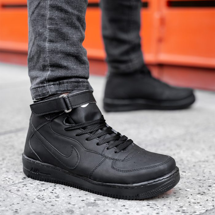 کفش چرم ساقدار مردانه Nike مشکی نایک ساق بلند جدید