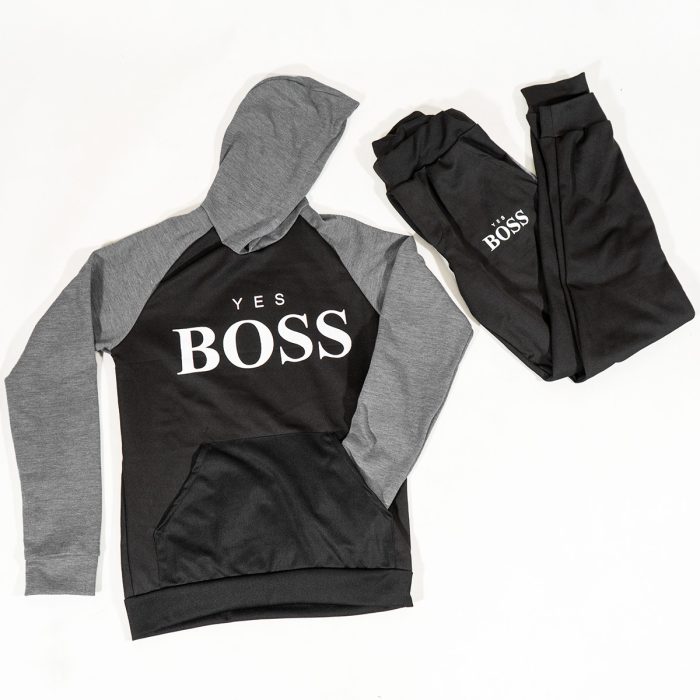 ست هودی شلوار اسلش مردانه Boss