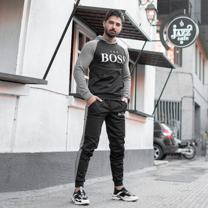 ست هودی شلوار اسلش مردانه Boss