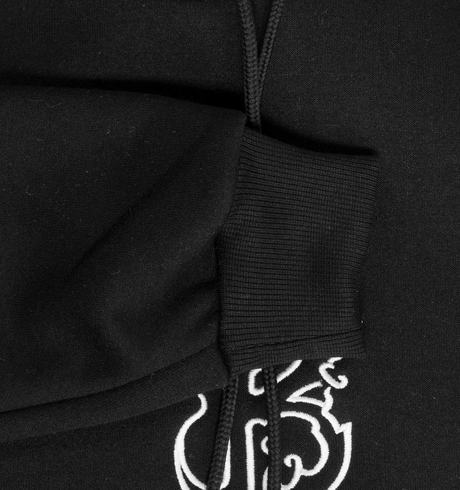 هودی دورس مردانه رنگ مشکی مدل گلدوزی شده - Image 3