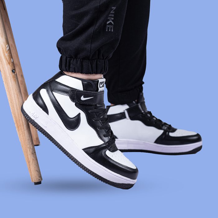 کفش ساقدار مردانه سفید مشکی مدل ایرجردن ارزان قیمت مد روز